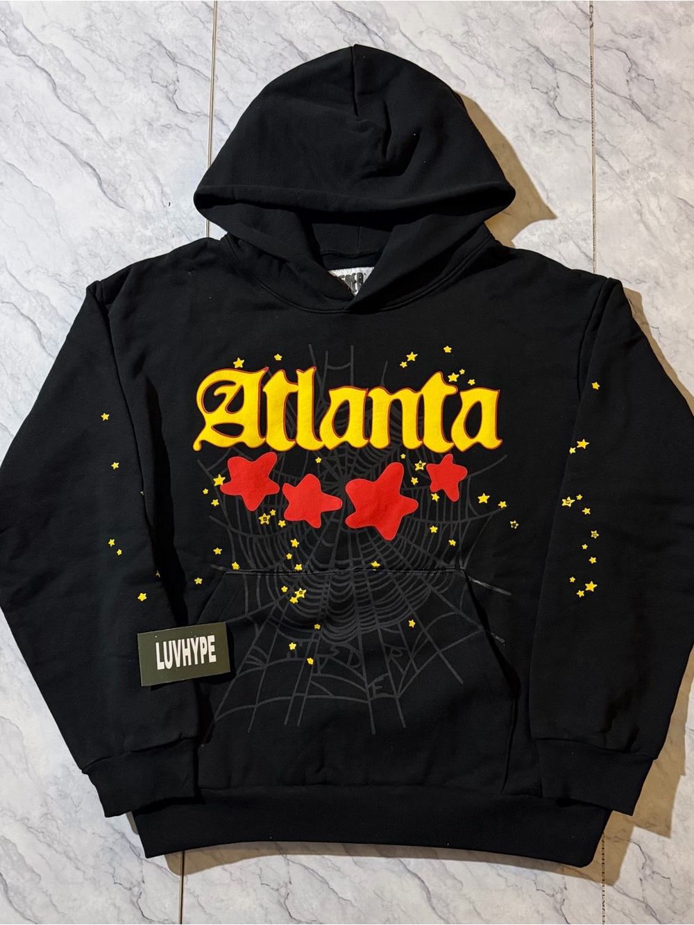 Sp5der Black Atlanta Hoodie